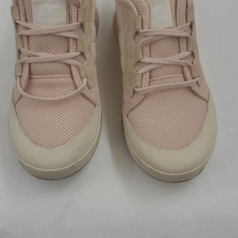 Sorel Women's Pink/Tan Sneakers Size 9.5 - Picture 3 of 9